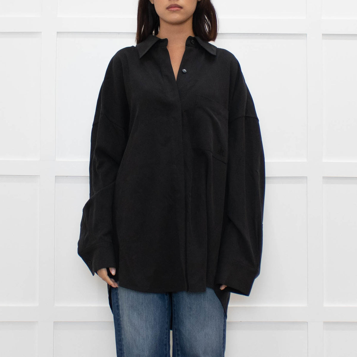 DRAE Black Oversized Shirt