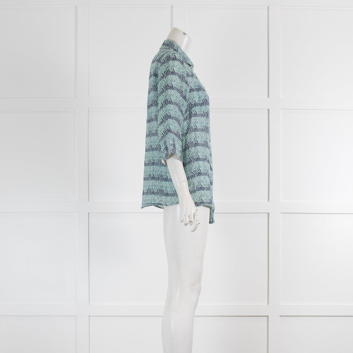 Weekend Max Mara Light Turquoise Blue 3/4 Sleeve Shirt