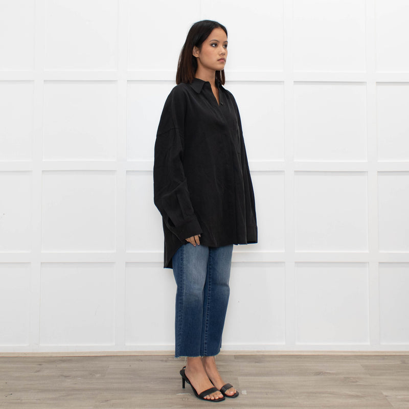 DRAE Black Oversized Shirt