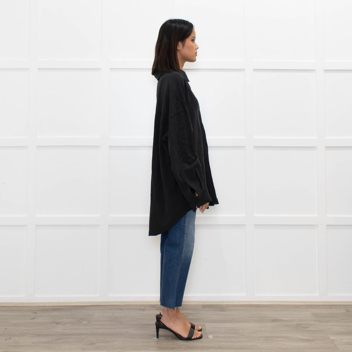 DRAE Black Oversized Shirt