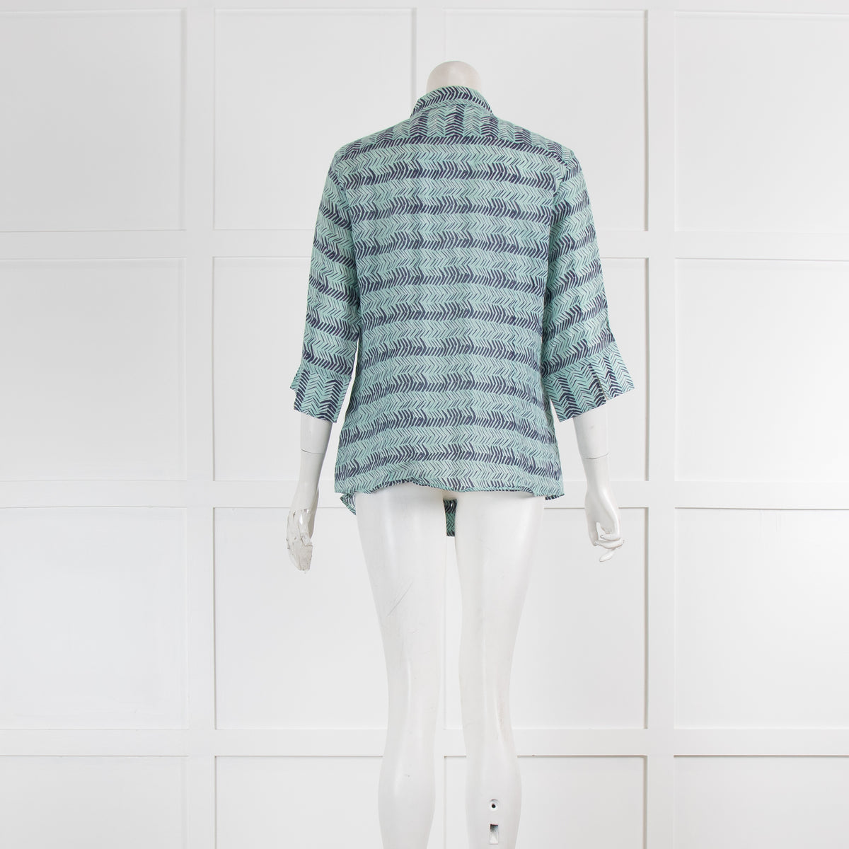 Weekend Max Mara Light Turquoise Blue 3/4 Sleeve Shirt