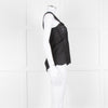 The Kooples Black Broderie Anglaise Cotton Sleeveless Top