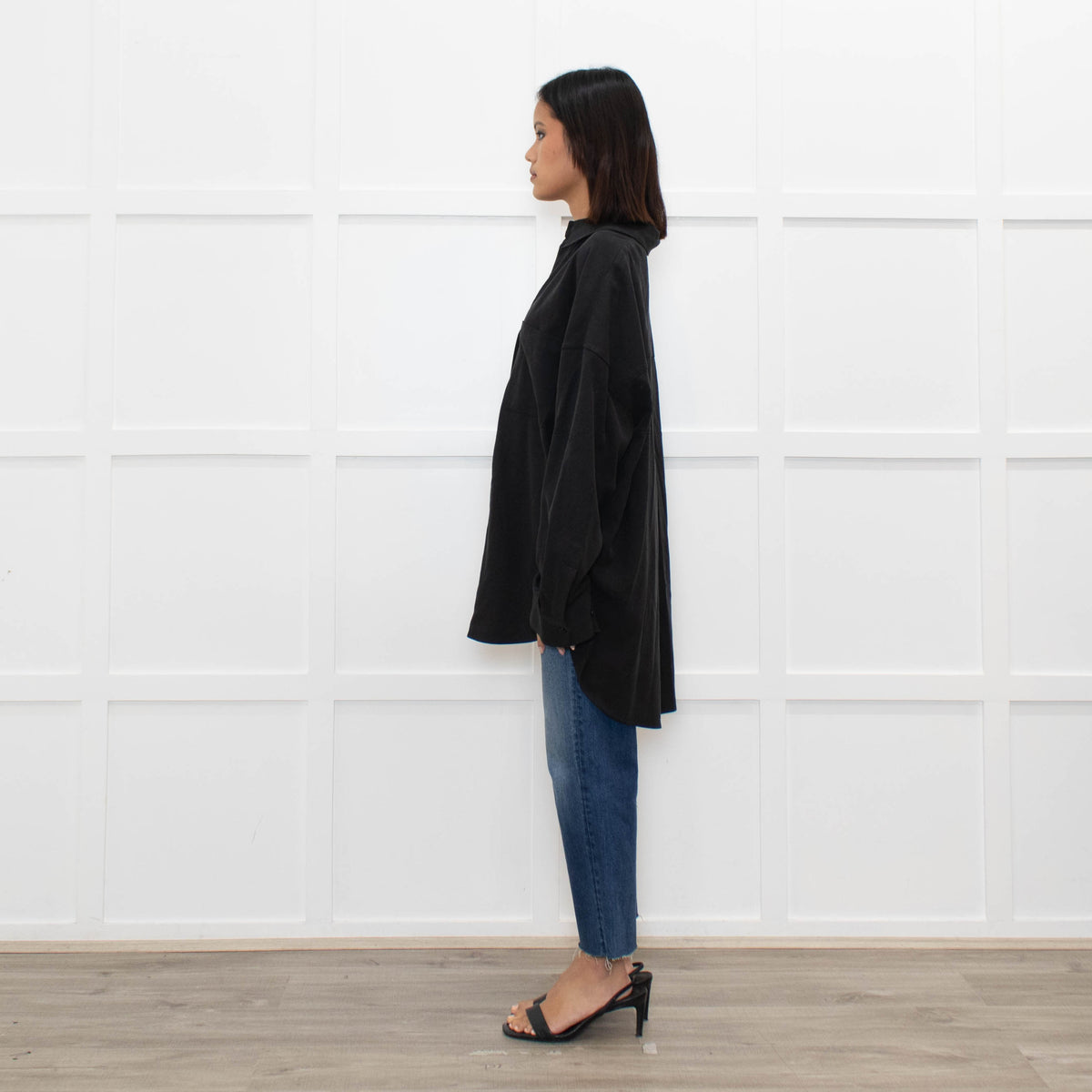 DRAE Black Oversized Shirt