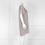 Burberry Light Grey Ditzy Floral Short Sleeve Tunic Dress
