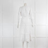 Wyse White Cheese Cloth Midi Summer Dress