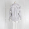 Rails Savannah  Blue/White Striped Shirt