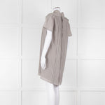 Burberry Light Grey Ditzy Floral Short Sleeve Tunic Dress