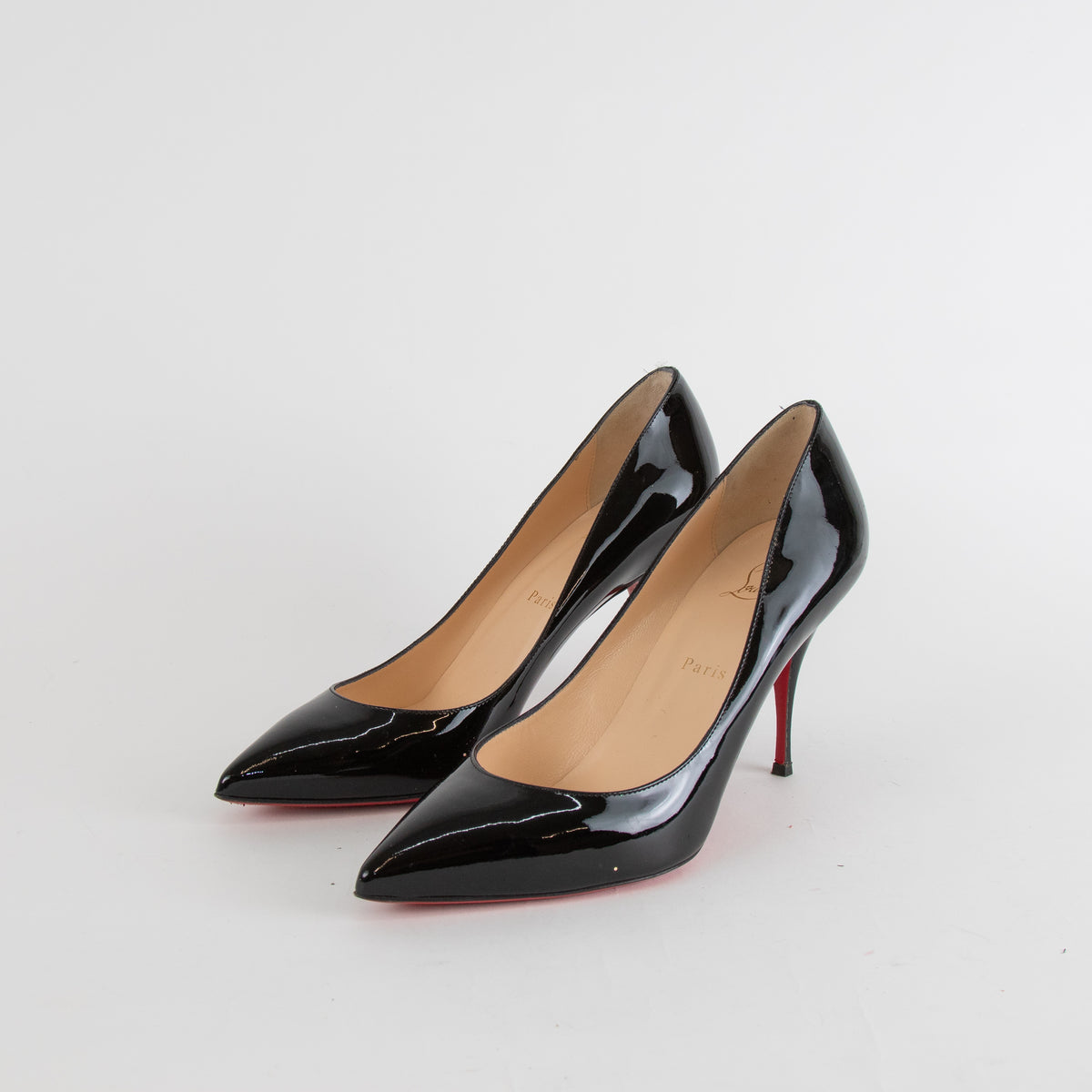 Christian Louboutin Black Patent Kate 85 Heels
