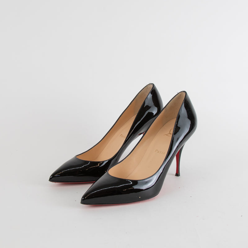 Christian Louboutin Black Patent Kate 85 Heels