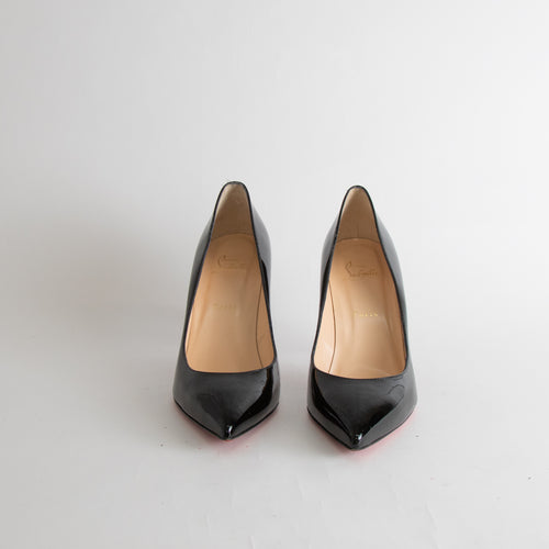 Christian Louboutin Black Patent Kate 85 Heels