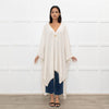 Valentino Cream Deep V Neck Cape