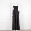 Theory Black Halter Neck Maxi Dress