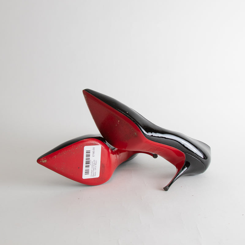 Christian Louboutin Black Patent Kate 85 Heels