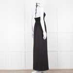 Theory Black Halter Neck Maxi Dress