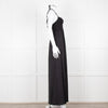 Theory Black Halter Neck Maxi Dress