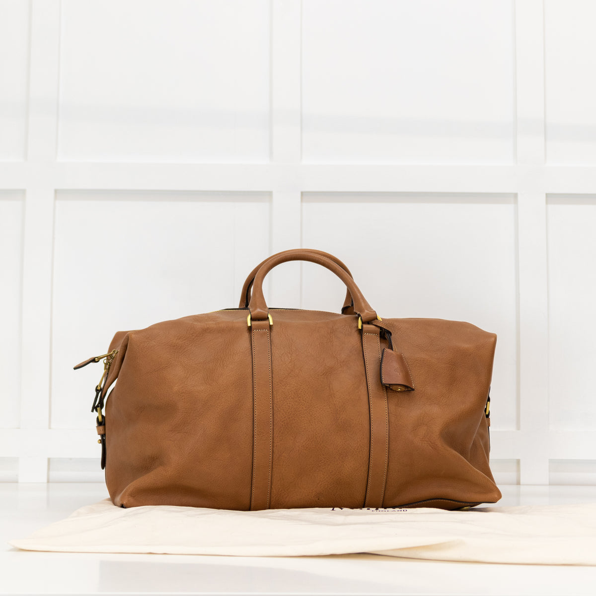 Mulberry Tan Leather Heritage Holdall Bag