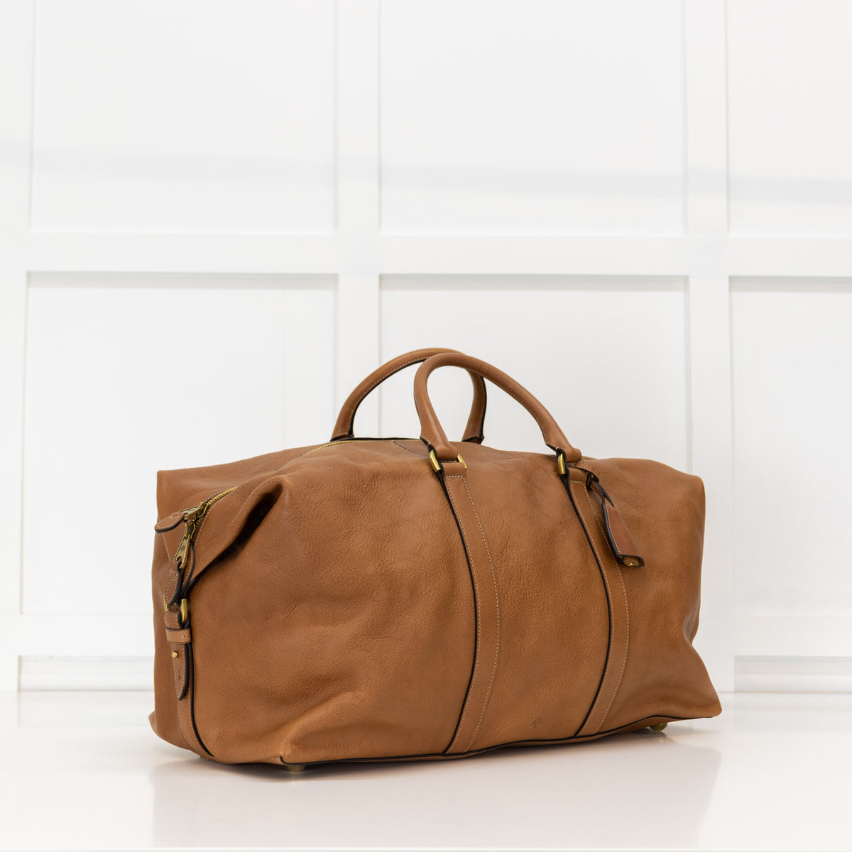 Mulberry Tan Leather Heritage Holdall Bag