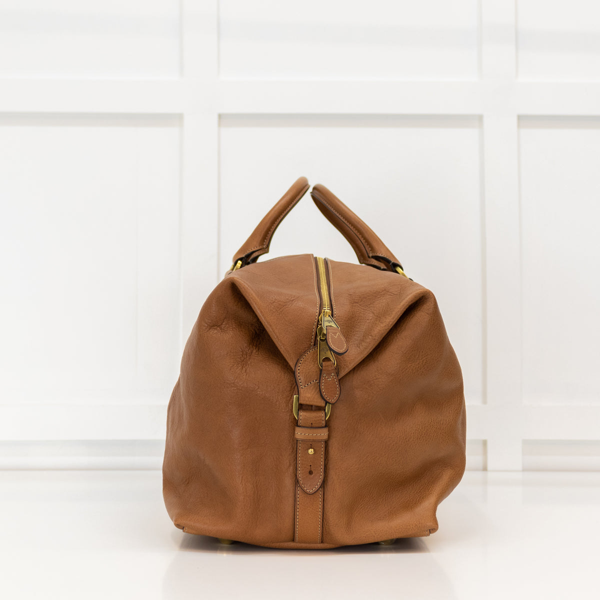 Mulberry Tan Leather Heritage Holdall Bag