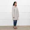 UTZON Josephina Pale Grey Shearling Coat