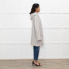 UTZON Josephina Pale Grey Shearling Coat