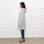 UTZON Josephina Pale Grey Shearling Coat