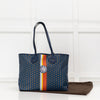 Moynat Paris Oh! Ruban MM Blue Canvas Tote Bag