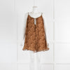 Camila Coelho Brown Paisley Print Sleeveless Tunic Top