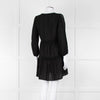 Melissa Odabash Black Short Tiered Beach Dress