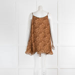 Camila Coelho Brown Paisley Print Sleeveless Tunic Top