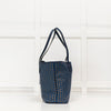 Moynat Paris Oh! Ruban MM Blue Canvas Tote Bag