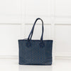 Moynat Paris Oh! Ruban MM Blue Canvas Tote Bag