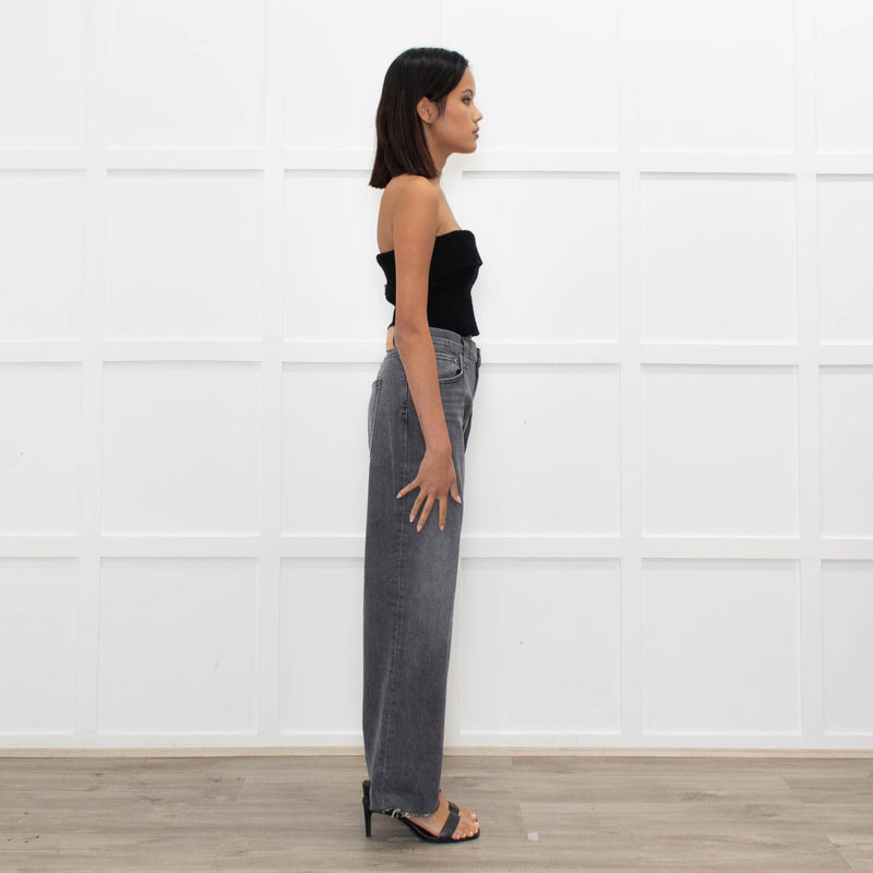 Citizens of Humanity Grey Daphne Cropped Jeans