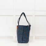 Moynat Paris Oh! Ruban MM Blue Canvas Tote Bag