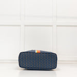 Moynat Paris Oh! Ruban MM Blue Canvas Tote Bag
