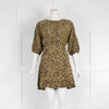 Faithful The Brand Black with Yellow Floral Print Dress
