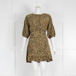 Faithful The Brand Black with Yellow Floral Print Dress