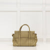 Mulberry Mini Bayswater In Khaki Pebbled Leather