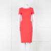 Goat Coral Frill Trim Short Sleeve Dress