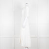 Mara Hoffman Cream Textured Short Sleeve Button Up Dress
