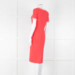 Goat Coral Frill Trim Short Sleeve Dress