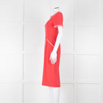 Goat Coral Frill Trim Short Sleeve Dress