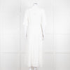 Mara Hoffman Cream Textured Short Sleeve Button Up Dress