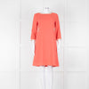 Goat Soft Coral Beige Piping Button Detail Sleeved Dress