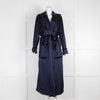 Michael Lo Sordo Navy Relaxed Trench Coat