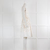 Dolce & Gabbana Cream Embroidered Sleeveless Dress