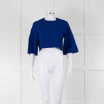 Alexander McQueen Stretch Jacquard Knit Short Sleeve Top