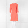 Goat Soft Coral Beige Piping Button Detail Sleeved Dress