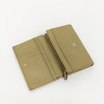 Mulberry Khaki Pebbled Leather Continental Wallet