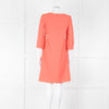 Goat Soft Coral Beige Piping Button Detail Sleeved Dress