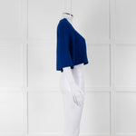 Alexander McQueen Stretch Jacquard Knit Short Sleeve Top